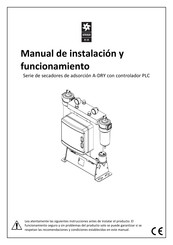 OMEGA AIR A-DRY Serie Manual De Instalación Y Funcionamiento