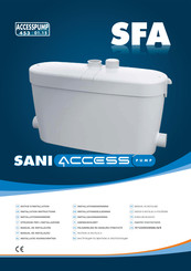 SFA SANIACCESS pump Manual De Instalación