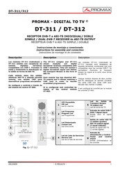 Promax DT-311 Instrucciones De Montaje Y Conexionado