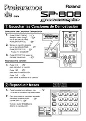 Roland SP-808 Manual De Instrucciones