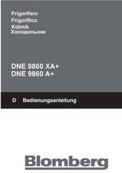 Blomberg DNE 9860 A+ Manuel De Instrucciones