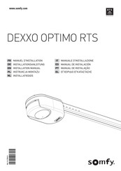 Somfy DEXXO OPTIMO RTS Manual De Instalación