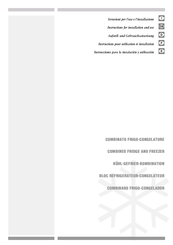 Brandt VEDETTE CS6282SI Instrucciones Para La Instalación Y Utilización