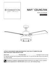 Fanimation NAVY LP7678LBN Manual Del Usuario