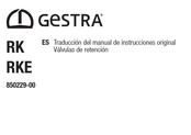 GESTRA RKE Serie Traducción Del Manual De Instrucciones Original