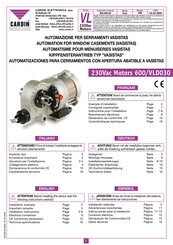 Cardin Elettronica VLD 030 Instrucciones Para La Instalación