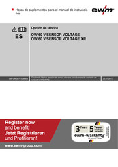 EWM OW 60 V SENSOR VOLTAGE Hojas De Suplementos Para El Manual De Instrucciones
