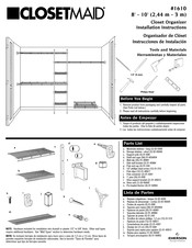 Closetmaid 1610 Instrucciones De Instalación