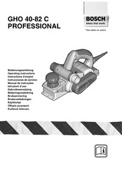 Bosch GHO 40-82 C PROFESSIONAL Manual De Instrucciones