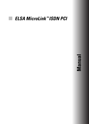 ELSA MicroLink ISDN PCI Manual