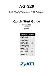 Zyxel AG-320 Guia De Inicio Rapido