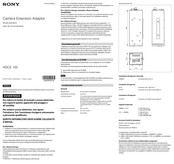 Sony HDCE-100 Guia De Funcionamiento