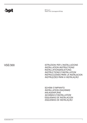 Bpt VSE/300 Instrucciones Para La Instalación