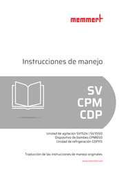 Memmert SV3550 Instrucciones De Manejo