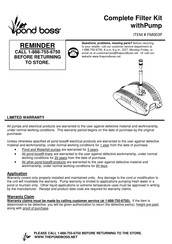 Pond Boss FM003P Manual Del Usuario