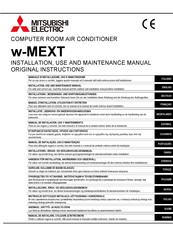 Mitsubishi Electric w-MEXT 009 Manual De Instalación, Uso Y Mantenimiento