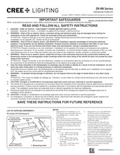 CREE LIGHTING ZRRK14 Manual Del Usuario