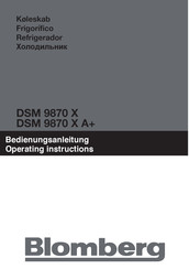 Blomberg DSM 9870 X Instrucciones De Operación