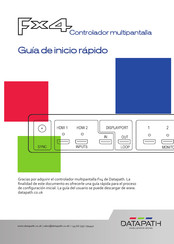 Datapath Fx4 Guia De Inicio Rapido