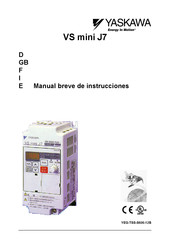 YASKAWA VS mini J7 Serie Manual Breve De Instrucciones