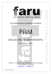 faru PRIM Documentación Técnica Y Procedimiento De Instalación