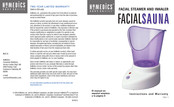 Homedics FACIAL SAUNA Instrucciones Y Garantía