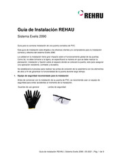 Rehau Exelis 2090 Guia De Instalacion