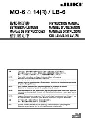 JUKI MO-6 14/LB-6 Serie Manual De Instrucciones