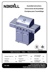 Nexgrill Industries 720-1008 Instrucciones De Ensamblaje