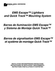 Federal Signal Corporation EMS Escape Instrucciones De Instalación Y Mantenimiento