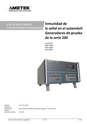 Ametek AutoWave AMP 200N Serie Guía De Inicio Rápido E Instrucciones De Seguridad