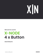 Xide X-NODE 4 x Button Manual De Usuario