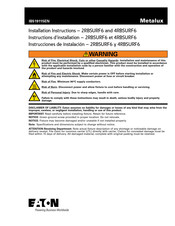 Eaton Metalux RBSURF6 Instrucciones De Instalación