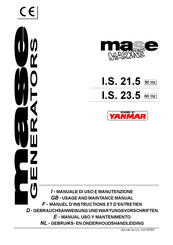 Mase Generators MARINE I.S. 21.5 Manual Uso Y Mantenimento