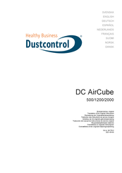 Dustcontrol DC AirCube 1200 Traducción Del Manual De Instrucciones De Servicio Original