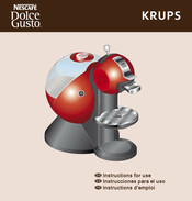 Krups Nescafe Dolce Gusto MELODY 2 Instrucciones Para El Uso