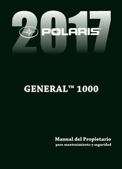 Polaris GENERAL 1000 2017 Manual Del Propietário