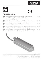 CEMO CENTRI SP 30 Manual Del Usuario