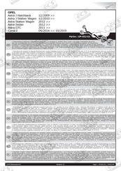 ECS Electronics OP-052-D1 Instrucciones De Montaje