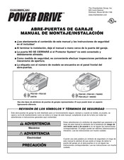 Chamberlain POWER DRIVE PD210D Manual De Montaje/Instalación