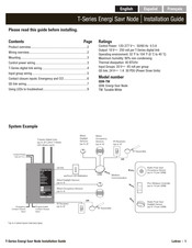 Lutron Energi Savr Node T Serie Guia De Instalacion