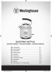 Westinghouse WKWKH148BK Instrucciones