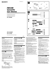Sony XR-CA360X Instalación / Conexiones