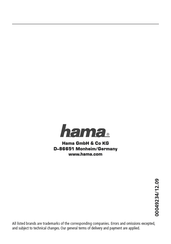 Hama 00049234 Manual De Instrucciones