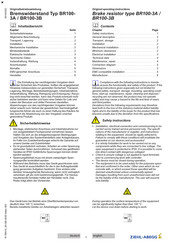 ZIEHL-ABEGG BR100- 3A Instrucciones De Uso Originales