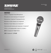 Shure 565SD Manual De Instrucciones