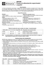 Altronix SMP3PM Manual De Instrucciones