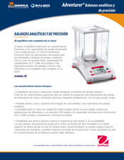 OHAUS AX124 Manual Del Usario