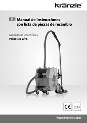 Kränzle Ventos 32 L/PC Manual De Instrucciones Con Lista De Piezas De Recambio