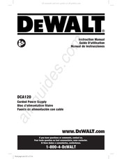 DeWalt DCA120 Manual De Instrucciones